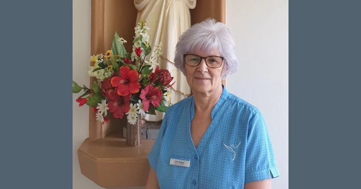 Edith Celebrates 30 Years with Catholic Healthcare